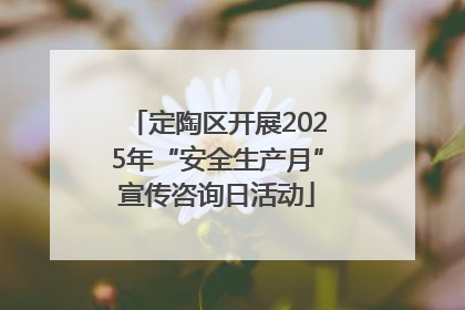 定陶区开展2025年“安全生产月”宣传咨询日活动