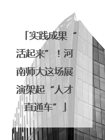 实践成果“活起来”！河南师大这场展演架起“人才直通车”