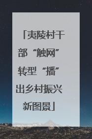 夷陵村干部“触网”转型“播”出乡村振兴新图景