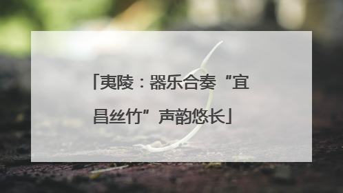 夷陵：器乐合奏“宜昌丝竹”声韵悠长