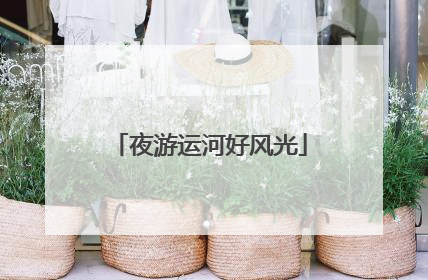 夜游运河好风光