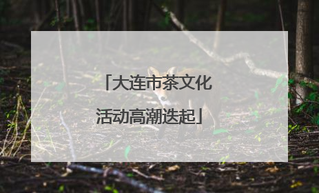 大连市茶文化活动高潮迭起