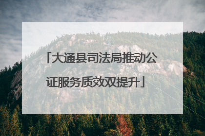 大通县司法局推动公证服务质效双提升