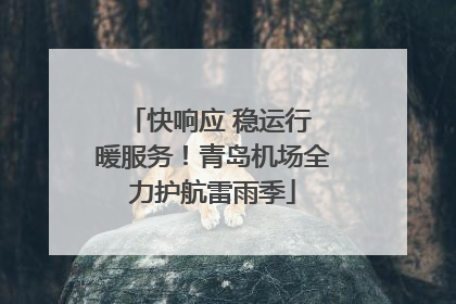 快响应 稳运行 暖服务！青岛机场全力护航雷雨季