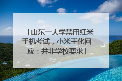 山东一大学禁用红米手机考试，小米王化回应：并非学校要求