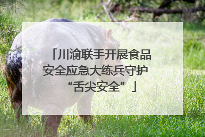 川渝联手开展食品安全应急大练兵守护“舌尖安全”