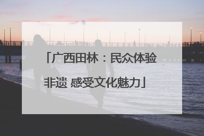 广西田林：民众体验非遗 感受文化魅力
