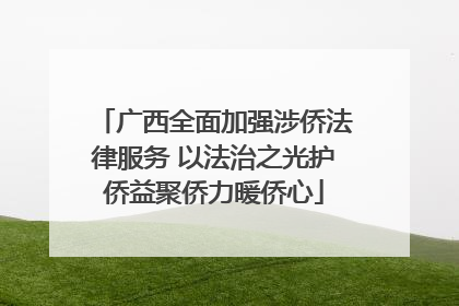 广西全面加强涉侨法律服务 以法治之光护侨益聚侨力暖侨心