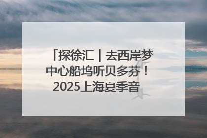 探徐汇｜去西岸梦中心船坞听贝多芬！2025上海夏季音乐节公布节目阵容
