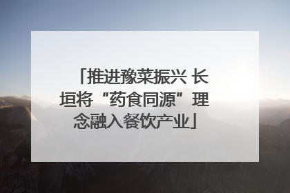 推进豫菜振兴 长垣将“药食同源”理念融入餐饮产业