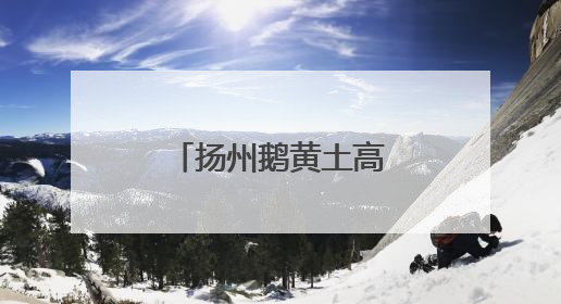 扬州鹅黄土高原“安家”记