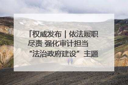 权威发布｜依法履职尽责 强化审计担当 “法治政府建设”主题系列新闻发布会市审计局专场召开