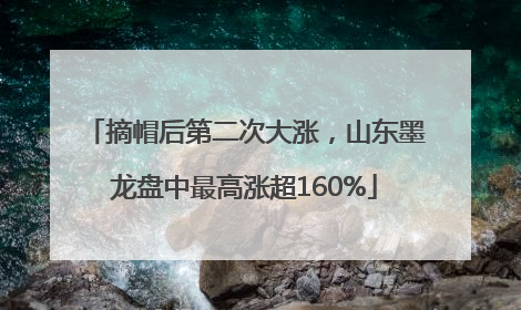 摘帽后第二次大涨，山东墨龙盘中最高涨超160%