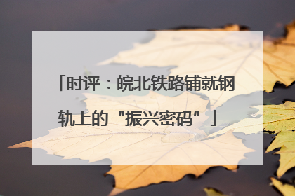 时评：皖北铁路铺就钢轨上的“振兴密码”