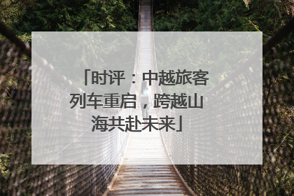 时评：中越旅客列车重启，跨越山海共赴未来