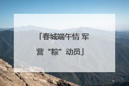 春城端午情 军营“粽”动员