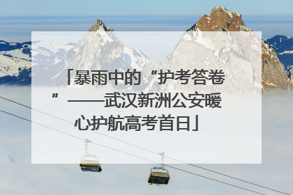 暴雨中的“护考答卷”——武汉新洲公安暖心护航高考首日
