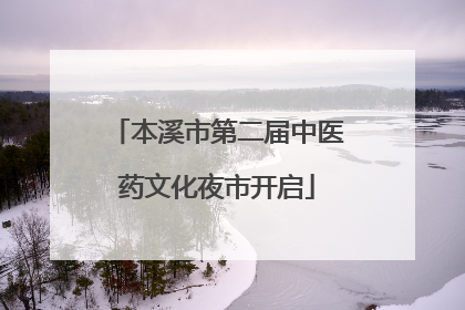 本溪市第二届中医药文化夜市开启