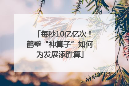 每秒10亿亿次！鹤壁“神算子”如何为发展添胜算
