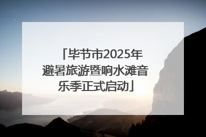 毕节市2025年避暑旅游暨响水滩音乐季正式启动