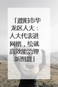 濮阳市华龙区人大：人大代表进网格，绘就高效能治理新图景