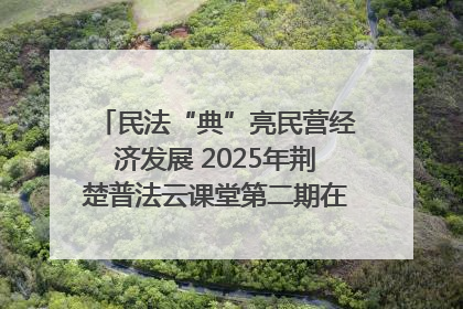 民法“典”亮民营经济发展 2025年荆楚普法云课堂第二期在武汉客厅开讲