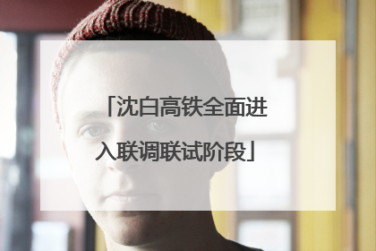 沈白高铁全面进入联调联试阶段