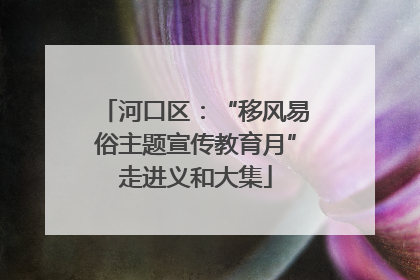 河口区：“移风易俗主题宣传教育月”走进义和大集