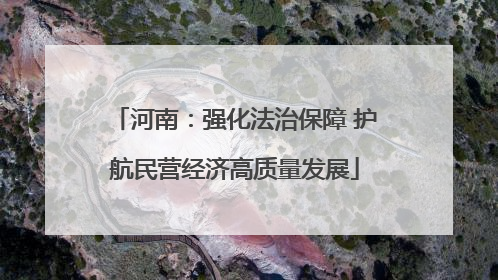 河南：强化法治保障 护航民营经济高质量发展