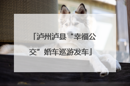 泸州泸县“幸福公交”婚车巡游发车