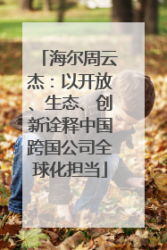 海尔周云杰：以开放、生态、创新诠释中国跨国公司全球化担当