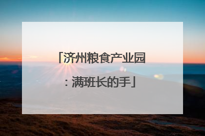 济州粮食产业园：满班长的手