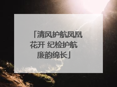 清风护航凤凰花开 纪检护航廉韵绵长