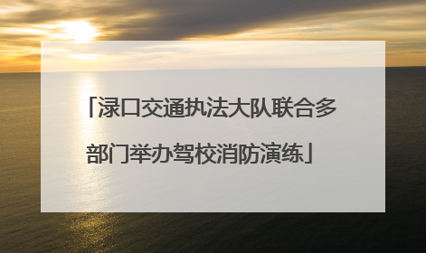 渌口交通执法大队联合多部门举办驾校消防演练