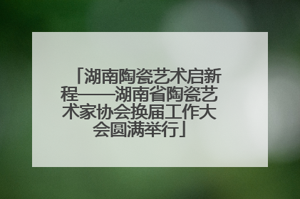 湖南陶瓷艺术启新程——湖南省陶瓷艺术家协会换届工作大会圆满举行