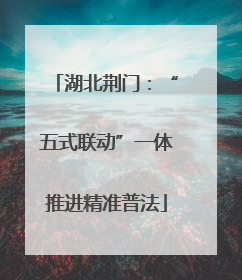 湖北荆门：“五式联动”一体推进精准普法