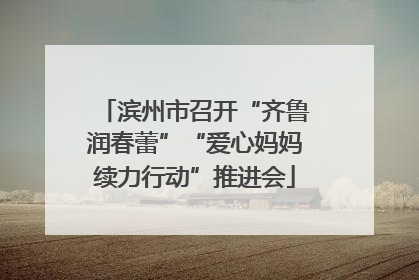 滨州市召开“齐鲁润春蕾”“爱心妈妈续力行动”推进会