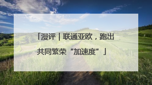 漫评｜联通亚欧，跑出共同繁荣“加速度”