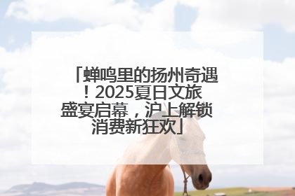 蝉鸣里的扬州奇遇！2025夏日文旅盛宴启幕，沪上解锁消费新狂欢