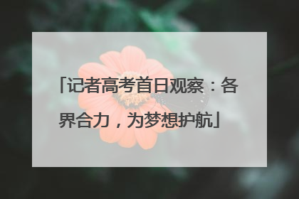 记者高考首日观察：各界合力，为梦想护航