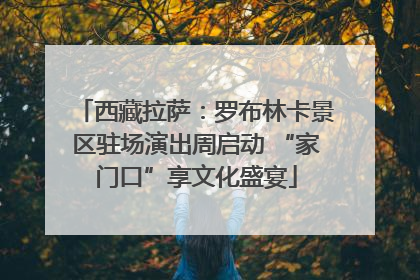 西藏拉萨：罗布林卡景区驻场演出周启动 “家门口”享文化盛宴