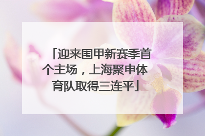 迎来围甲新赛季首个主场，上海聚申体育队取得三连平