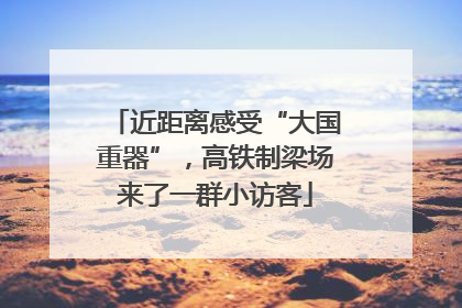 近距离感受“大国重器”，高铁制梁场来了一群小访客