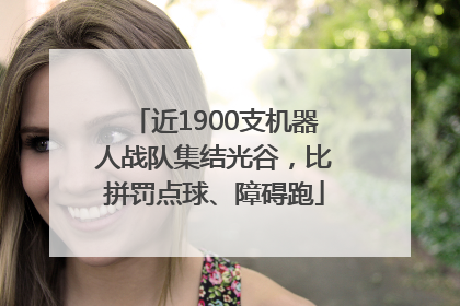 近1900支机器人战队集结光谷，比拼罚点球、障碍跑
