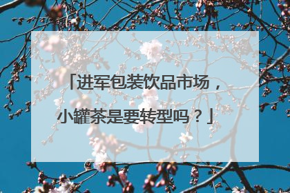 进军包装饮品市场，小罐茶是要转型吗？