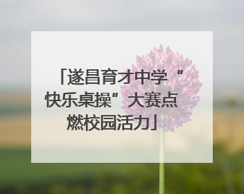遂昌育才中学“快乐桌操”大赛点燃校园活力