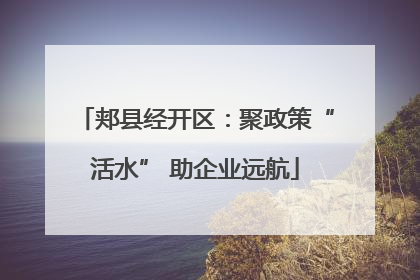 郏县经开区：聚政策“活水” 助企业远航