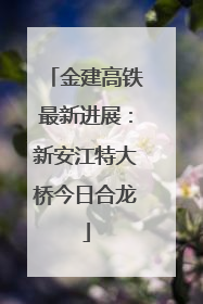 金建高铁最新进展：新安江特大桥今日合龙