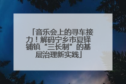 音乐会上的寻车接力！解码宁乡市夏铎铺镇“三长制”的基层治理新实践
