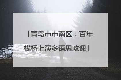 青岛市市南区：百年栈桥上演多语思政课